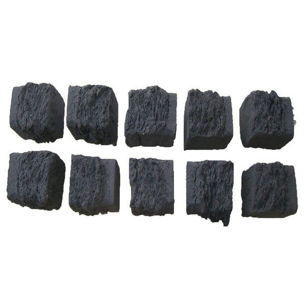 10 Realistic Replacement Gas Fire Coals - High Quality Ceramic Product - Suitable for Living Flame Gas Fire, Electric Fire, LPG Or Natural Gas Fires - UK Manufactured - Free Delivery