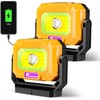 unibrite 2Pack Magnetic Work Light, 1200LM COB LED Rechargeable Work