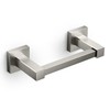 FORIOUS Toilet Roll Holder, Wall Mount Stainless Steel Square Double