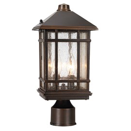 J du J Sierra Craftsman 14" High Outdoor Post Mount Light