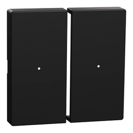 Schneider Electric Merten MEG5220-0403 Rocker Switch for 2-Way Push Button Module, Made of Recycled Material, Matte Black, System M