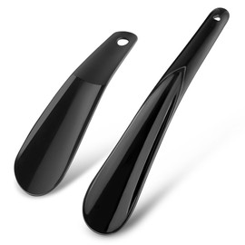 ZOMAKE Calzador Pequeño de Plásticos de 19.5cm y 16cm - Calzador de Zapatos para Hombres Mujeres y Personas Mayores, Calzadores para Zapatos y Botas