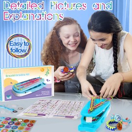 Euclidean Cube Freundschaftsarmband Selber Machen, Wal geformt DIY Schmuckbastelsets Handwerk für Mädchen im Alter von 8-12, Armbänder, Kinder-Bastelsets