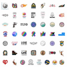 150PCS Motivational Vinyl Water Bottle Stickers - Volleyball Sport Stickers for Laptop, Luggage, Notebook & Gifts for Teen Girls Team Players