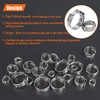 HELIFOUNER 100 Pieces 6-21mm 304 Stainless Steel Single Ear Hose