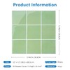 COMSTICKC Thicker Green Peel and Stick Backsplash,10 Pcs of 12''x12'',