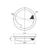 SANEI PH696AF-S Sink Drain Basket, Shallow Type, Diameter 5.7 inches