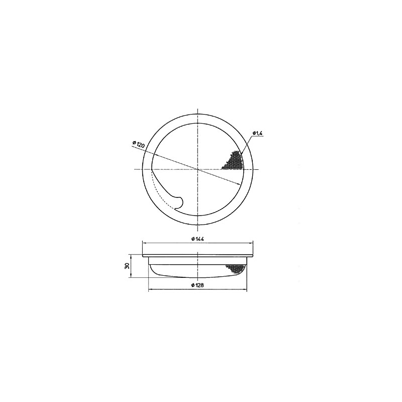 SANEI PH696AF-S Sink Drain Basket, Shallow Type, Diameter 5.7 inches