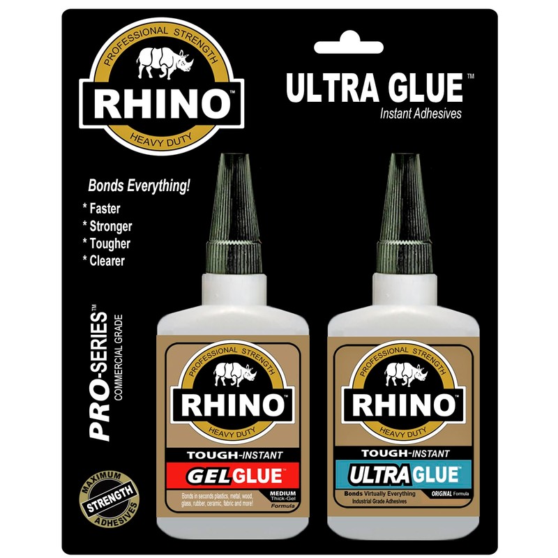 Rhino Glue Gel, Heavy Duty XXL 50 Gram Clear