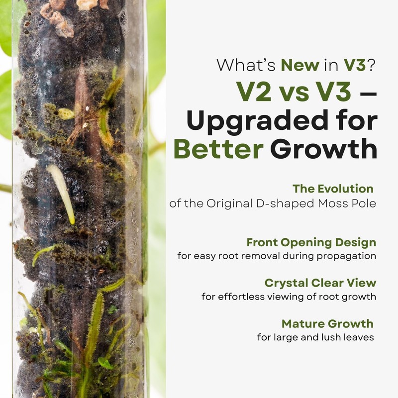 THICCLY V3 Large GrowPole - Front Opening, Stackable Plastic Moss