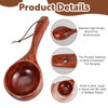 Large Wood Scoop Bath Salt Scoop, 8 Inch Wooden Kitchen
