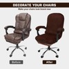 NeColorLife Office Chair Cover with Armrest Covers Velvet Computer Chair