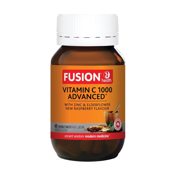 Fusion Health Vitamin C 1000 Advanced 60 Chewable Tablets