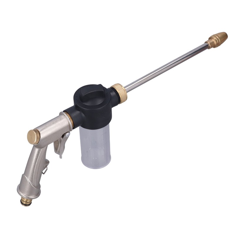High Pressure Water Gun Garden Hose Wand Nozzle Sprayer Foam