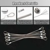 Stainless Steel Cable with Loops, Vinyl Coated Wire Rope Lanyard