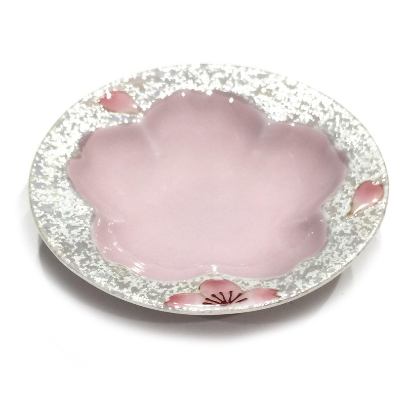 Arita Ware Plate, Bean Plate, Small Plate, Cherry Blossom, Pink,