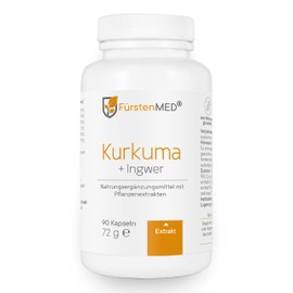 Fürstenmed Frankincense Boswellia Serrata Capsules + Turmeric (Curcumin) and Ginger (Gingerol) from Germany & Vegan – High Dose No Additives