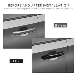 DLOVEG Car Door Handle Cover Compatible for 2018 2019 2020 2021 2022 Honda Accord Accessories Door Handle Protector Glossy Black (Without Keyless Entry Holes)