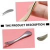 BIUDECO 3pcs Cosmetic Facial Cream Scoop Zinc Alloy Makeup Spoon