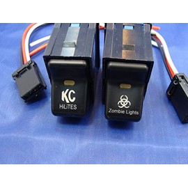 Fits The Jeep TJ Rocker Switch Pair- KC/Zombie Light Switches 1997-2006