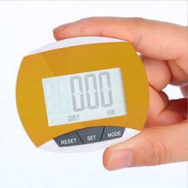 Smart Digital Pedometer (Yellow) with Calorie Counter Pedometer 10ea