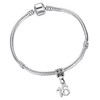 Girls 16th Birthday Silver Plated Starter Charm Bracelet with Gift