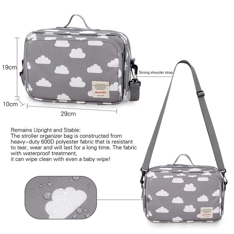 Baby Stroller Storage Bag Waterproof Hanging Portable Baby Changing Bag