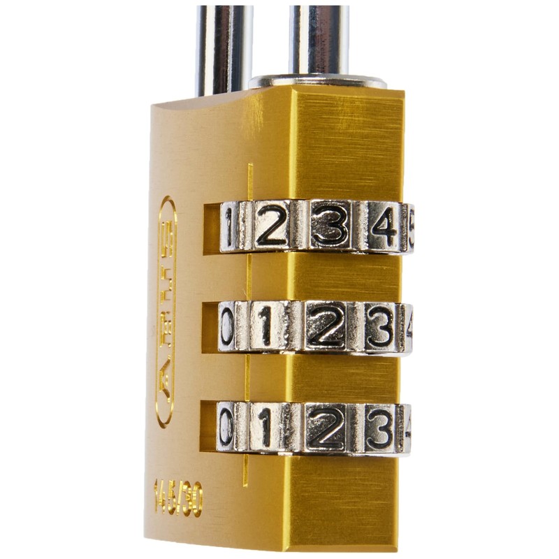 ABUS combination padlock 145/30 yellow - for luggage, cabinet etc