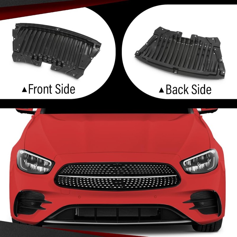 CROSSDESIGN Engine Splash Shield Front Under Cover Compatible with Benz