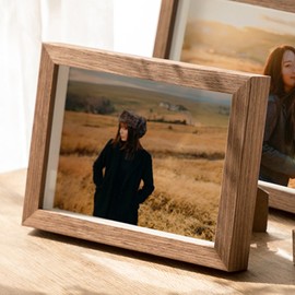 marysgift A4 Frame Vintage Photo Frame for Home Family Office Decor Classic Wall & Tabletop Display Picture Frames (Brown,A4)