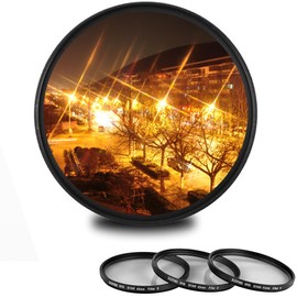ZOMEI 49mm Star Filter 3-Piece Set (4, 6, 8 Points) for Nikon, Sony, Olympus, Pentax, Tamron, Sigma & Other DSLR Cameras