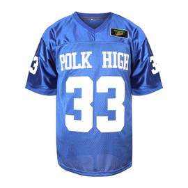 33 AL Bundy Football Jersey, Blue Shirt 90S Hip Hop Clothing Party(Blue, X-Large)