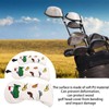3PCS Golf Club Head Cover PU Waterproof Bird Pattern Golf