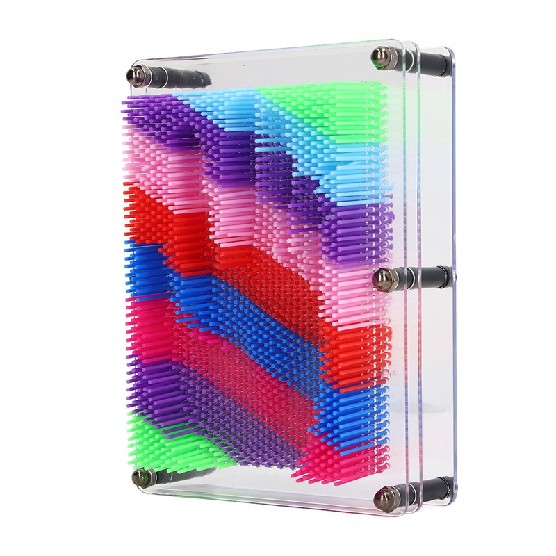 3D Pin Art Toy Colorful Plastic Pin Art Board Sculpture