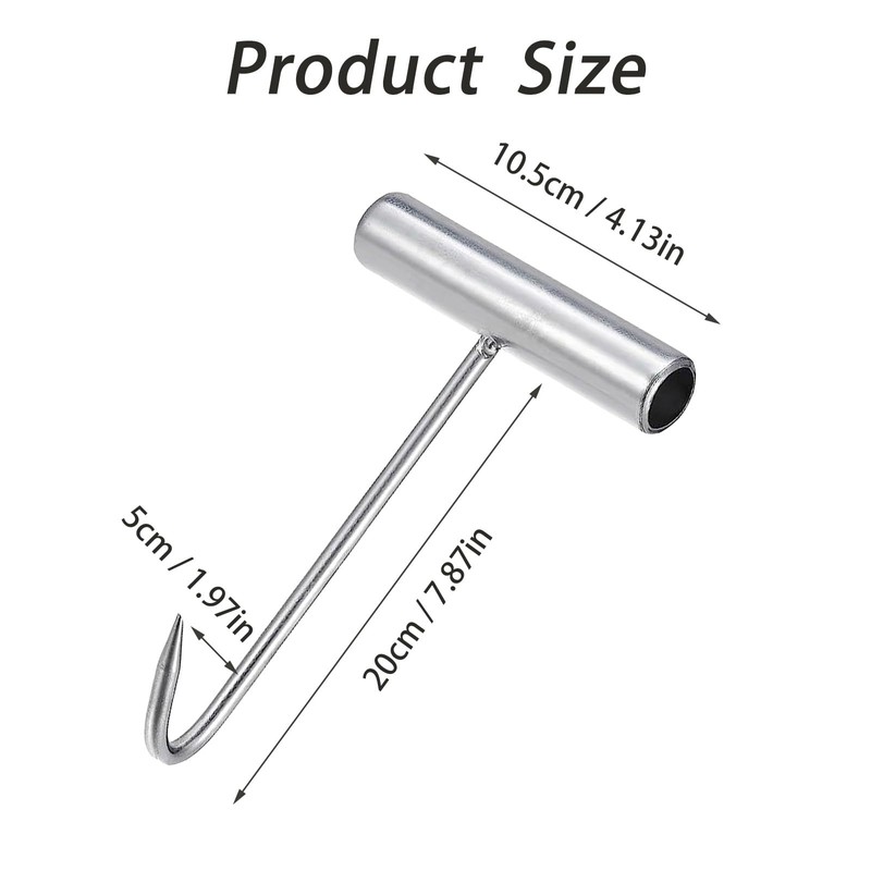 Lansls 3 Pieces Duct Lid Lifter, Meat Hook, Chute Hook,