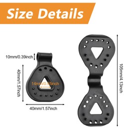 MOROBOR Shade Cloth Plastic Clips, 50 PCS Triangle Shade Netting Black Clips Plastic Sunshade Clips Triangle Shade Cloth Plastic Clips for Greenhouse Outdoor Garden Agricultural