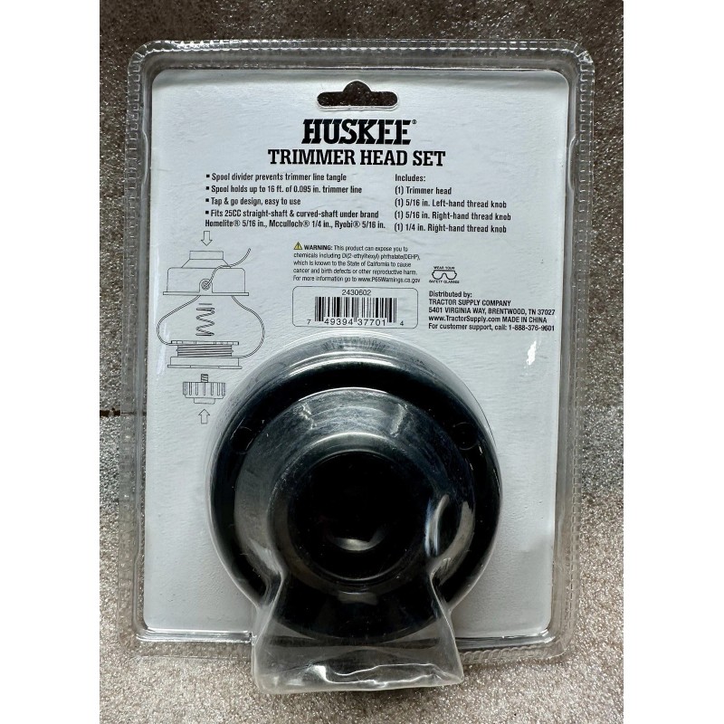 For Homelite Trimmer Head Set HUSKEE Fits 25cc straight &