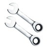 Aoktorkit 2 Pcs Short Ratchet Spanner 11 mm, Stubby Combination