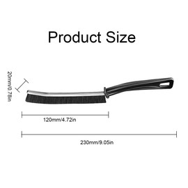 Tadipri Set of 3 Hard-Bristled Crevice Cleaning Brush, Split Cleaning Brush, Brush Set for Deep Cleaning, Joint Brush for Scrubbing Tile Grouts, Joint Brush for Bathroom, Kitchens and Household