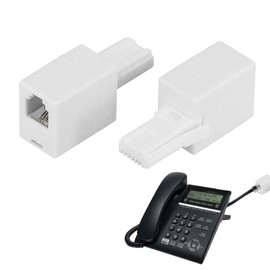 Rj11 to Bt Adapter, 2Pcs Phone to Ethernet Adapter, Rj11 to Bt Socket Adapter, P hone Adapte r Converter, Wire Spool A dapte r, P hone Jack to Ethernet A dapte r Connector for R j11 Universal Lead