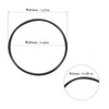 QUARKZMAN Nitrile Rubber O-Ring Replacement Rubber Seal 40 mm x