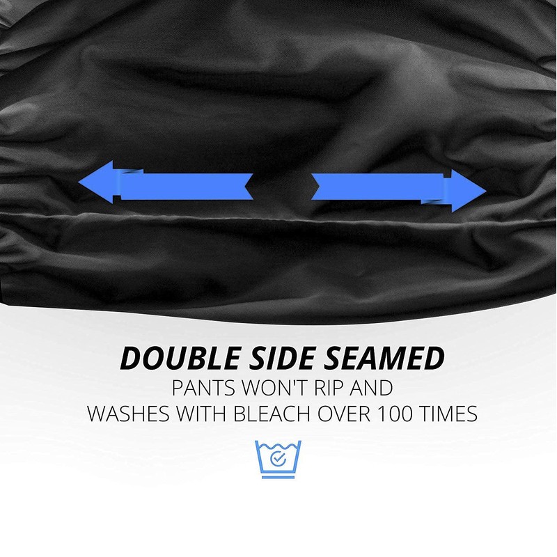 Incontinence Leak-Protection, Washable Pull-On Cover Pant, Advanced Duracool-Cool-Lightweight-Durable- Kleinert's (Black,