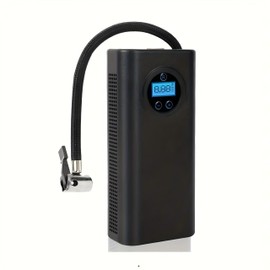 ECPAUTECH Tire Inflator Portable Air Compressor, Cordless Air Pump for Car Tires, Electric Bike Tire Pump for Motorcycle, Ball, Bicycle