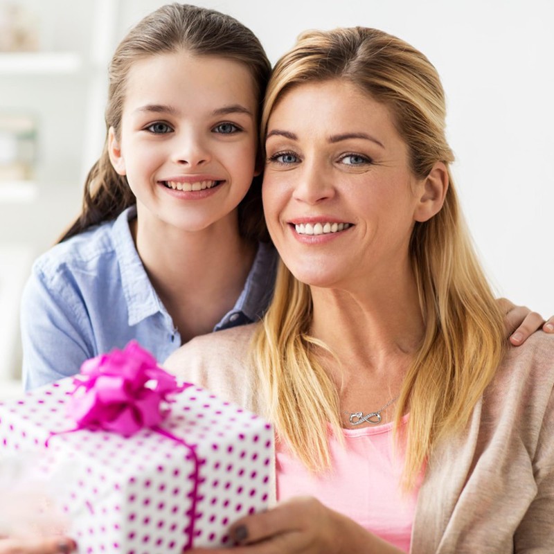 RANKEEF Mum Necklace Gifts Silver Necklaces for Women Sterling Silver