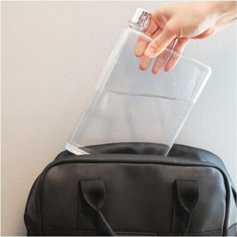 Winkee - Flat Water Bottle 750 ml | Flat Plastic