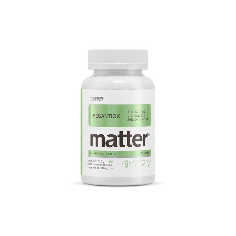 Matter MegAntiox Multivitaminico | NAC, Ácido Alfa Lipoico Bio-Enhanced®, I3C,