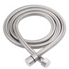 Angle Simple Brushed Nickel Shower Hose 59", Stainless Steel Replacement