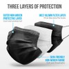 SereneLife 50 Pieces Disposable Face Masks - 3 Layer Protection
