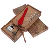 European Retro Quill Alloy Feather Writing with Pen Nibs Gift