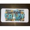 Coolgear Beautiful Crazy Aluminum Front License Plate Car Accessory. FREE